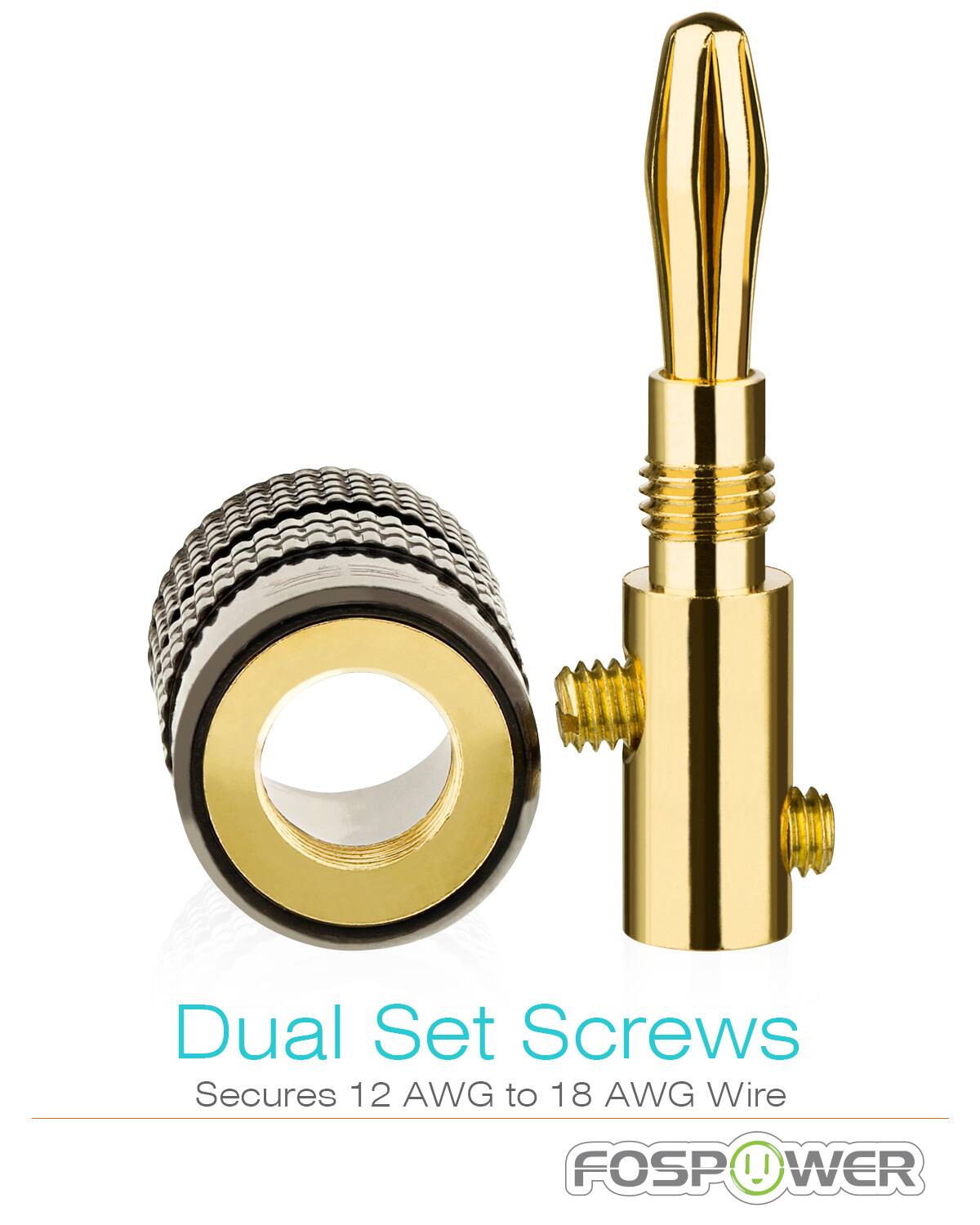 Dual Set Screws
Secures 12 AWG to 18 AWG Wire
FOSPOWER