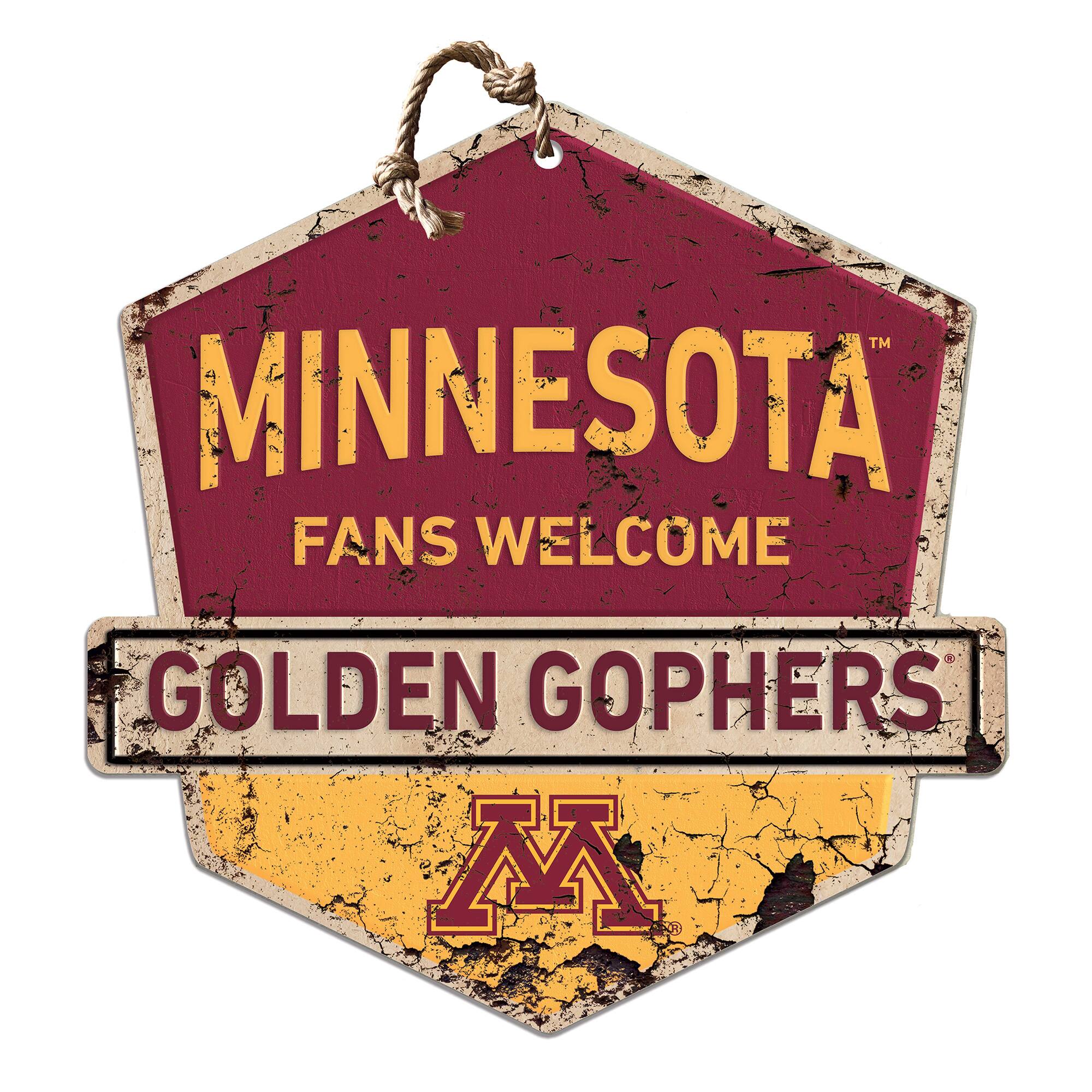 Minnesota Golden Gophers Fans Welcome Sign