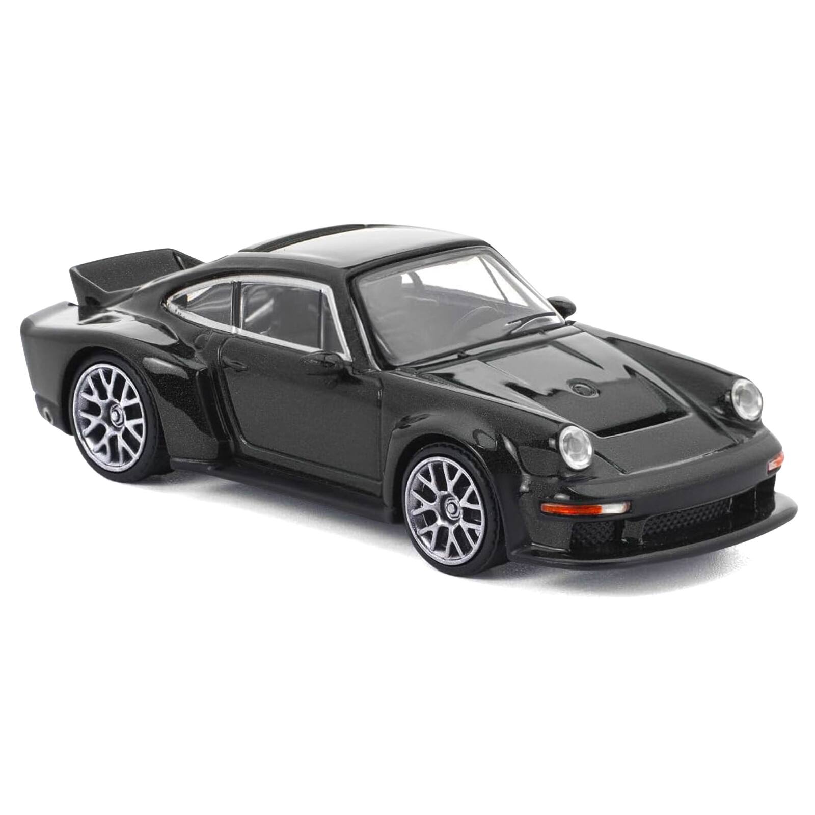 Alt View 4. Pop Race - Singer DLS Turbo Black Metallic 1/64 Diecast Model Car by Pop Race.