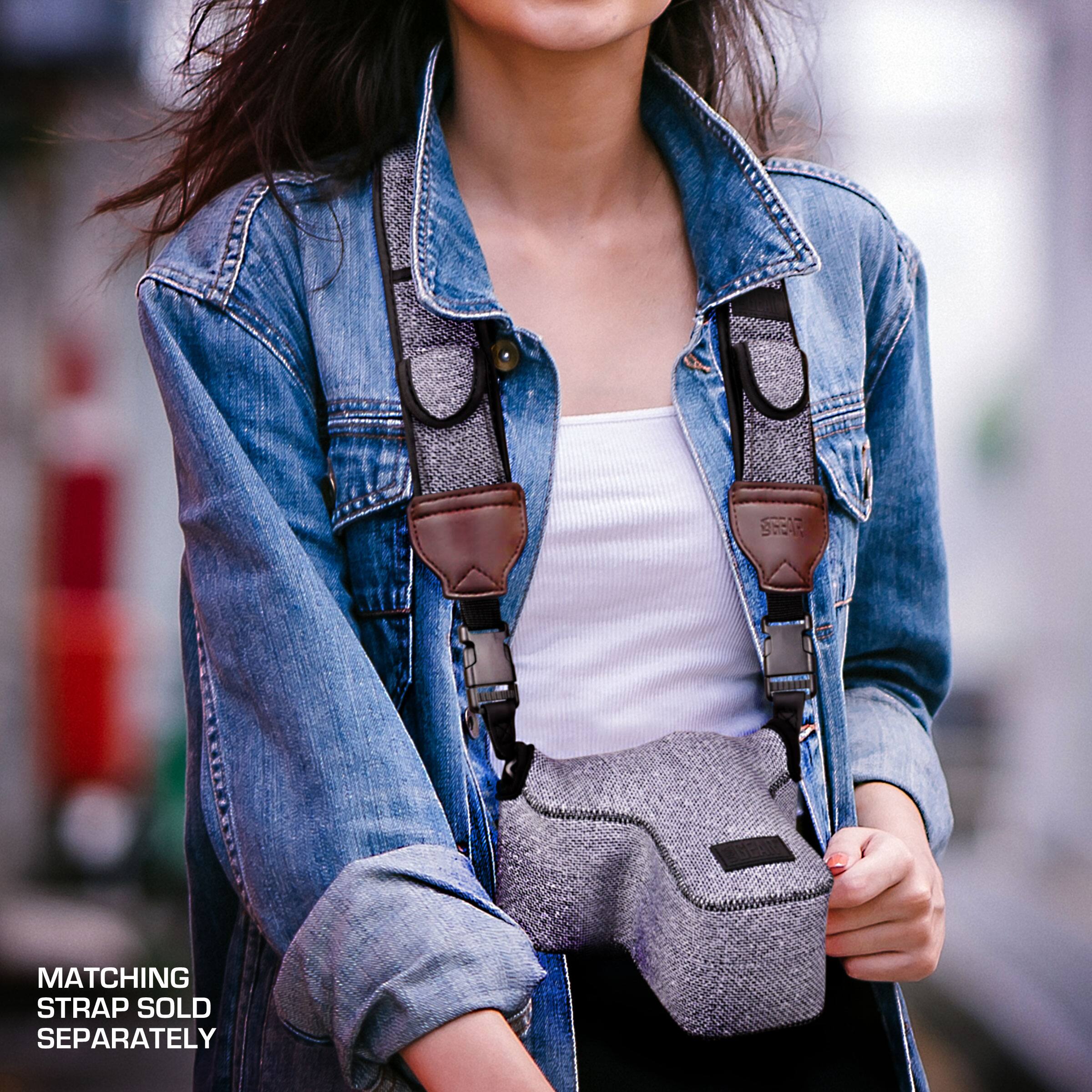 Matching strap sold separately.