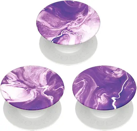 Front. PopSockets - Popsockets for phones Grips/Stands Purple Nucolor bombs ow --800703 - Purple.