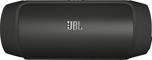 Front. JBL - Charge 2 Portable Bluetooth Speaker - Black.