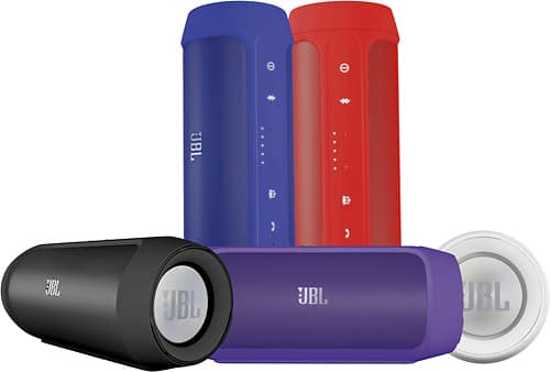 Alt View 15. JBL - Charge 2 Portable Bluetooth Speaker - Black.