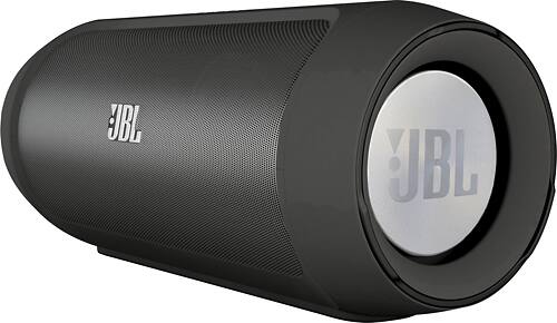 Left. JBL - Charge 2 Portable Bluetooth Speaker - Black.