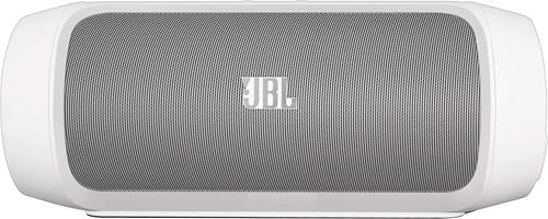 Front. JBL - Charge 2 Portable Bluetooth Speaker - White.