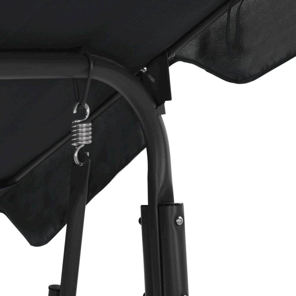 Alt View 1. vidaXL - Garden Swing Chair Powder-coated steel - Anthracite.