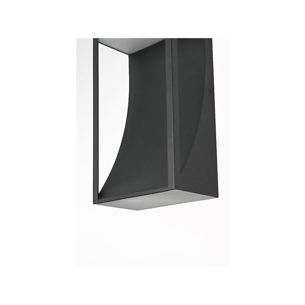 Alt View 2. Elegant Lighting - Adriel 7.5 inch Outdoor Wall Sconce in Black - Black.