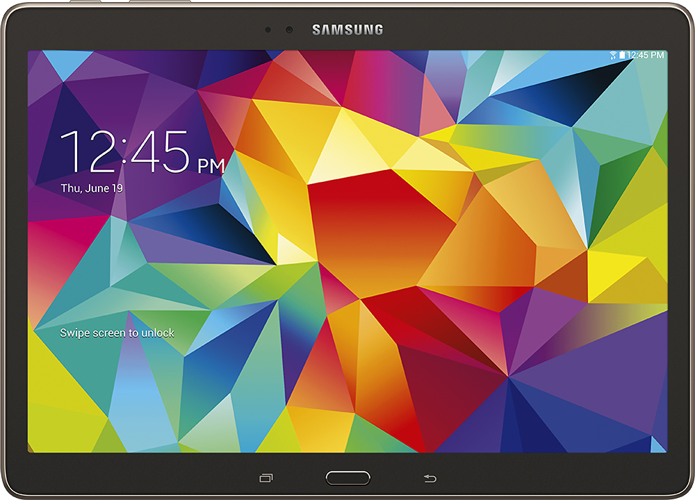 Adverteerder Waakzaam Expertise Samsung Galaxy Tab S 10.5" 32GB Titanium Bronze SM-T800NTSEXAR - Best Buy