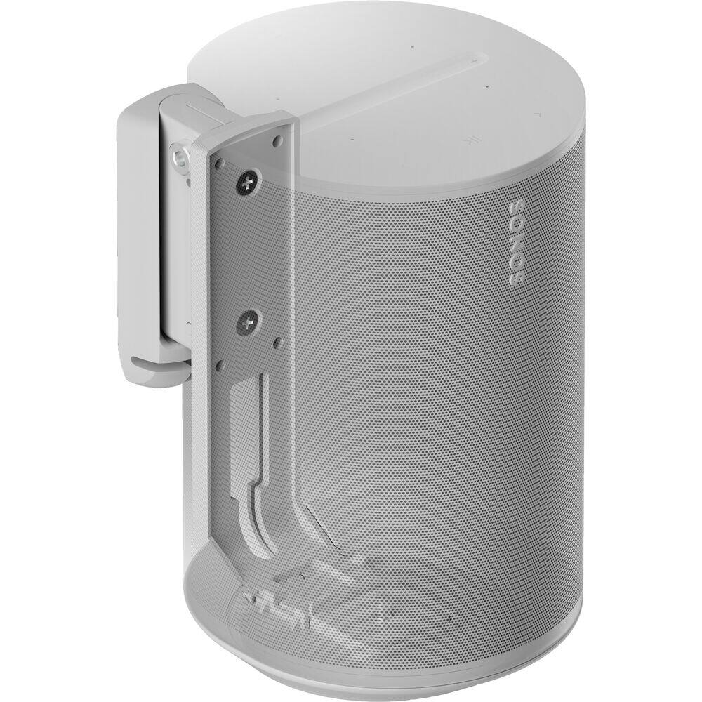Front. Flexson - FLEXSON Wall Mount with Corner Piece for Sonos Era 100 Speaker (White, Single) - "NA".