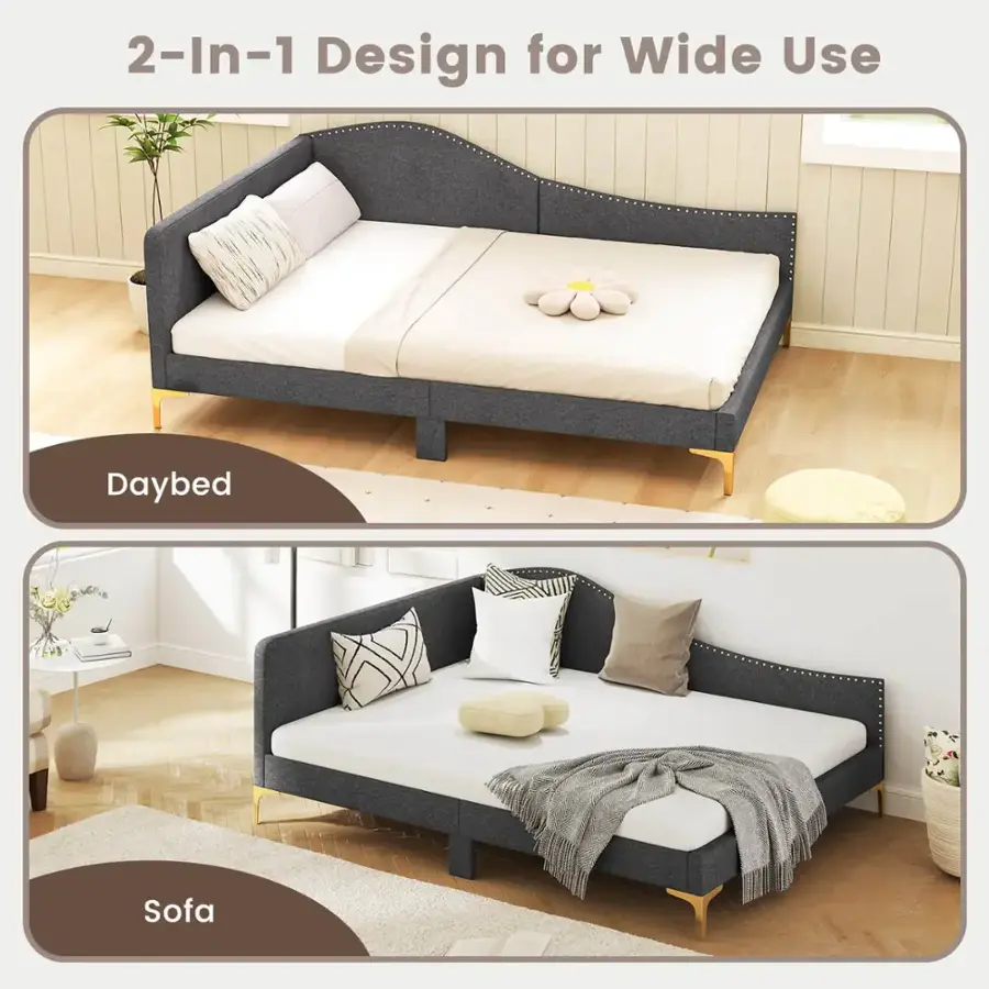 2-In-1 Design for Wide Use Daybed Sofa