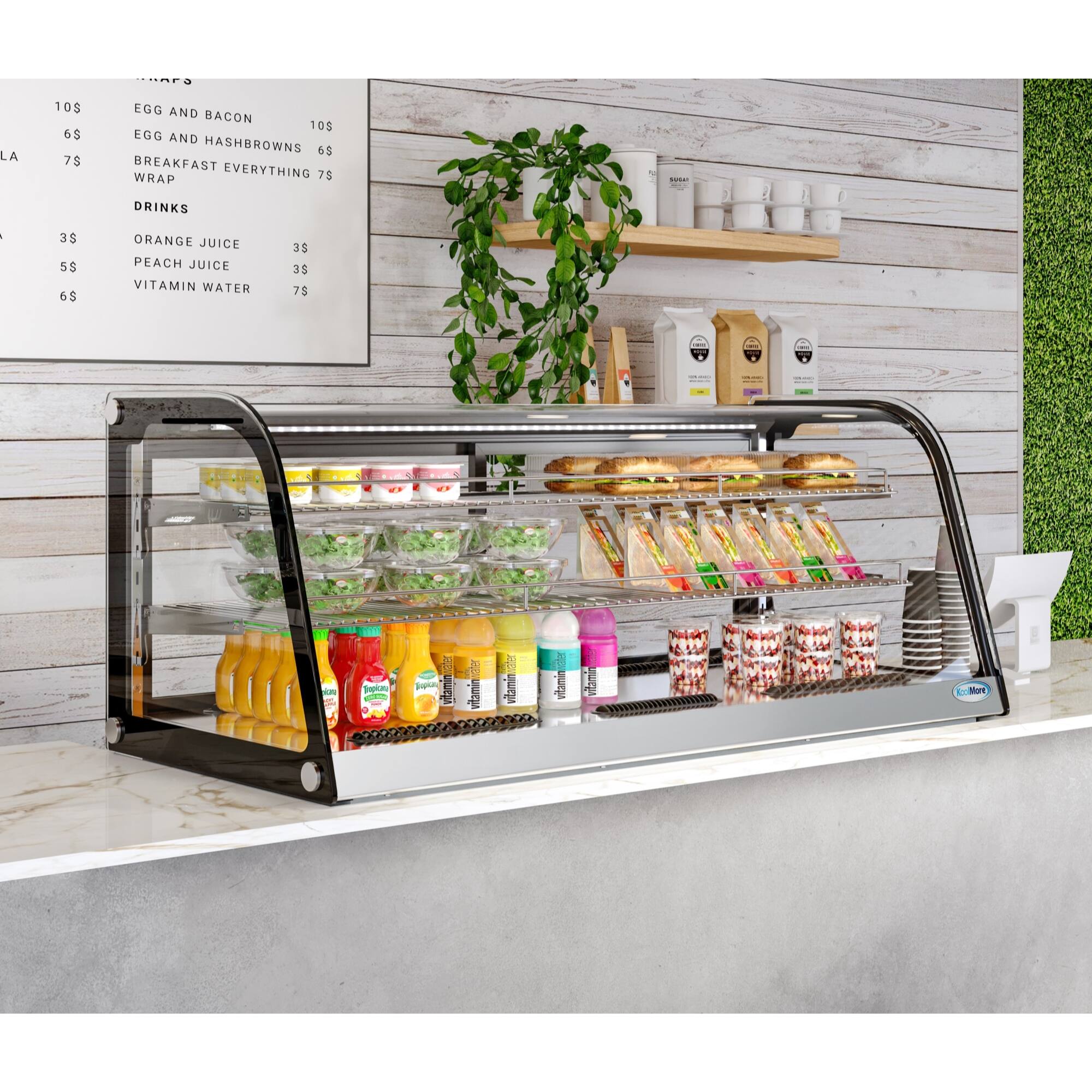 LA 10s $9 7$ Egg and Bacon 10s Egg and Hashbrowns 6s Breakfast Everything Wrap 75 - : Drinks | SE 5s 6$ Orange Juice Peach Juice Vitamin Water 3s 35 75