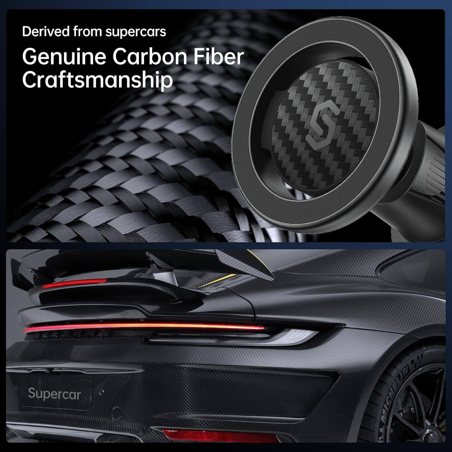 Derived from supercars  
Genuine Carbon Fiber Craftsmanship