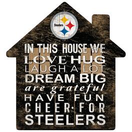 Fan Creations - Pittsburgh Steelers 12'' Team House Sign - Multicolor