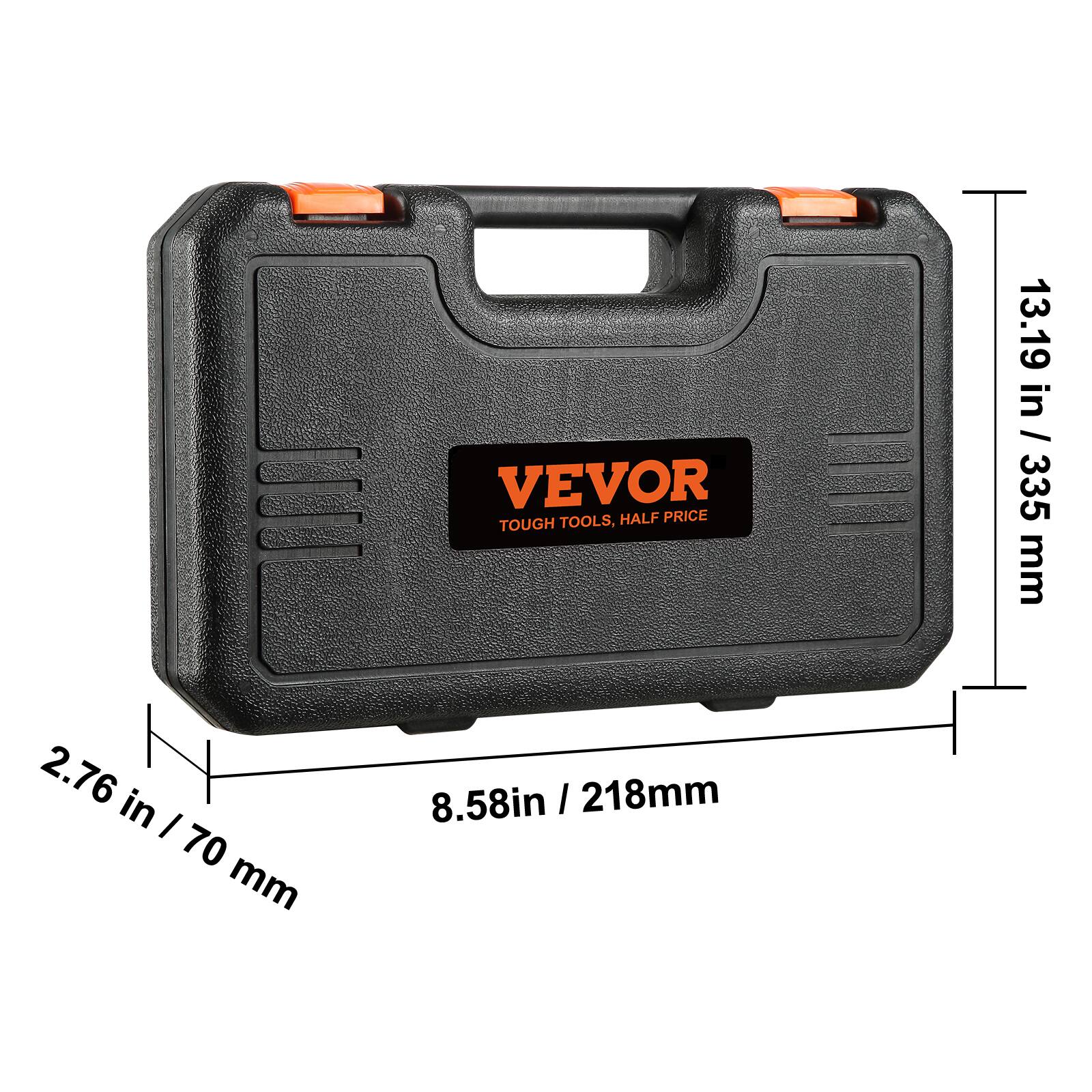 VEVOR TOOLS, HALF PRICE
13.19 in / 335 mm
2.76 in / 70 mm
8.58 in / 218 mm