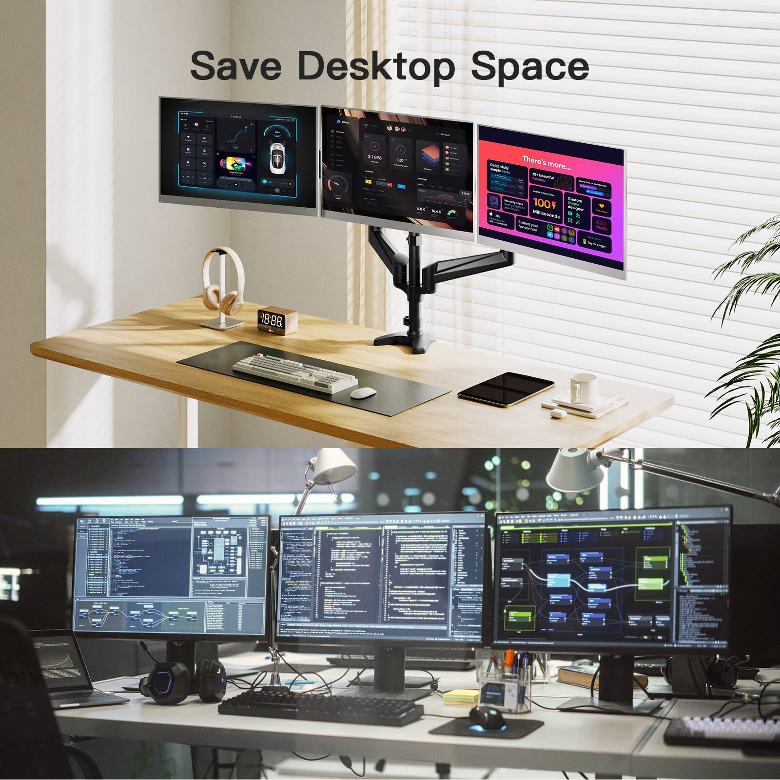 Save Desktop Space

There's more...

100% Wireless

1888 NAtC
