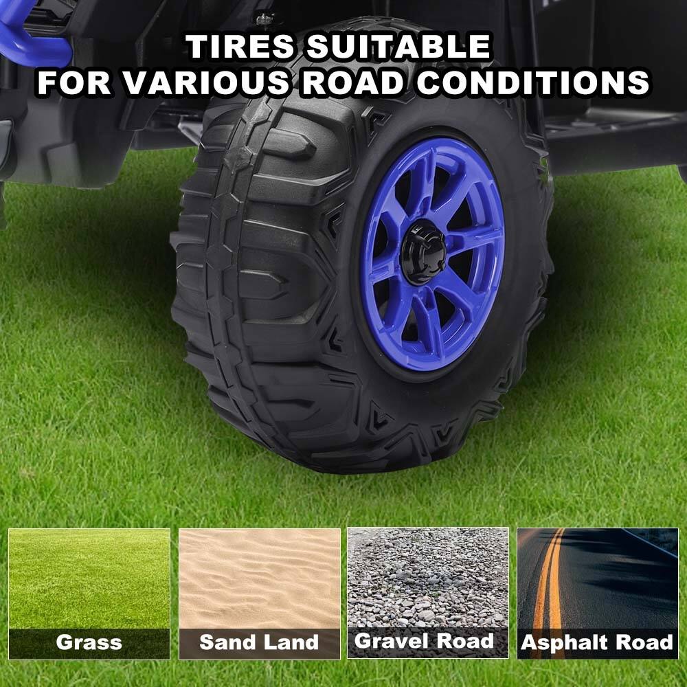 TIRES SUITABLE FOR VARIOUS ROAD CONDITIONS

Grass
Sand Land
Gravel Road
Asphalt Road