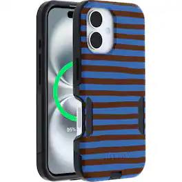 OtterBox - Artist Edition MagSafe Commuter Series Case for iPhone 16 - Cobalt Espresso
