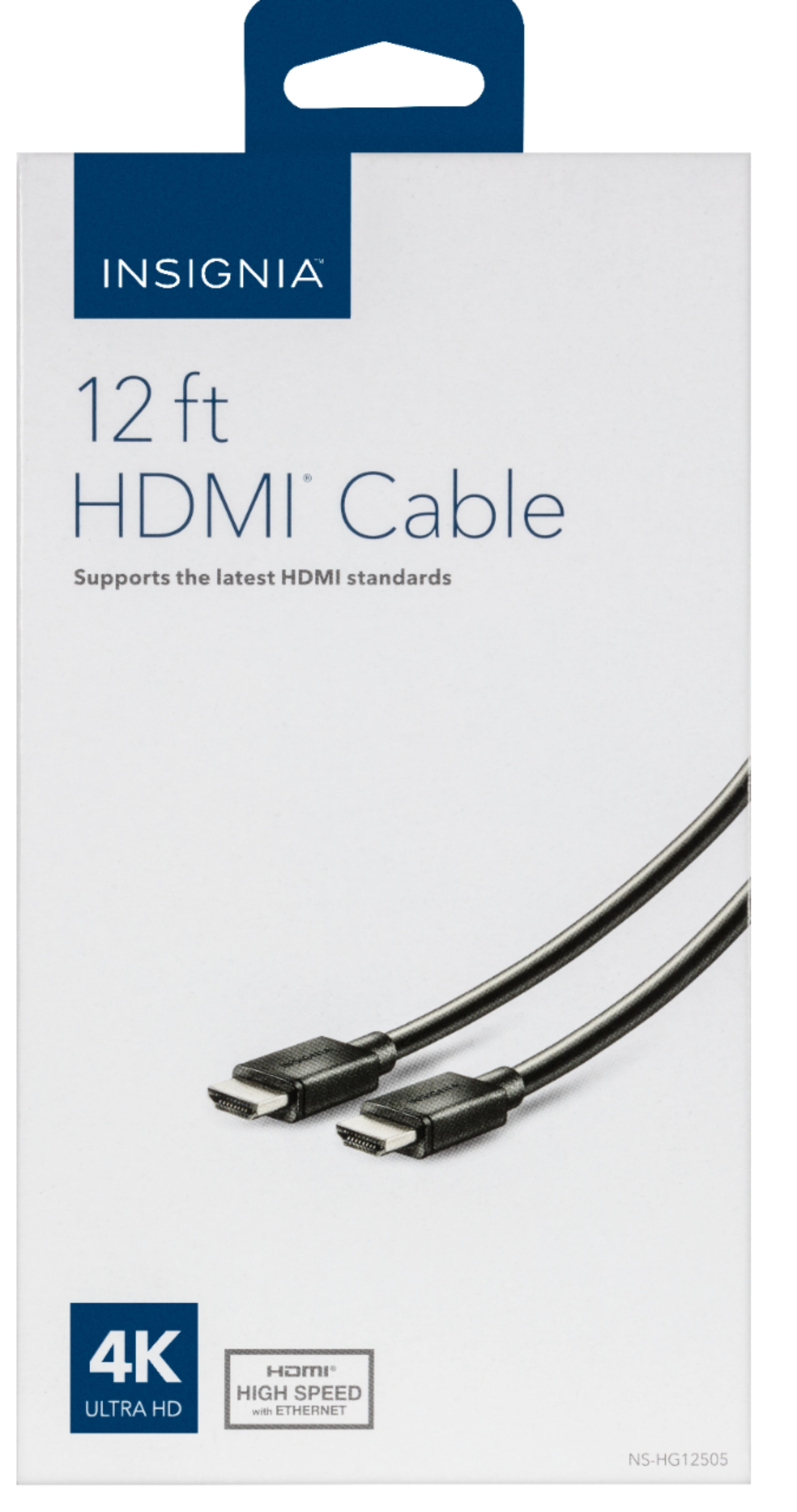 Insignia™ 6' 4K Ultra HD HDMI Cable Black NS-PCHDHD6 - Best Buy