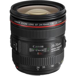 Canon - EF 24-70mm f/4L IS USM Standard Zoom Lens - Black
