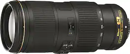 Nikon - AF-S NIKKOR 70-200mm f/4G ED VR Telephoto Zoom Lens - Black
