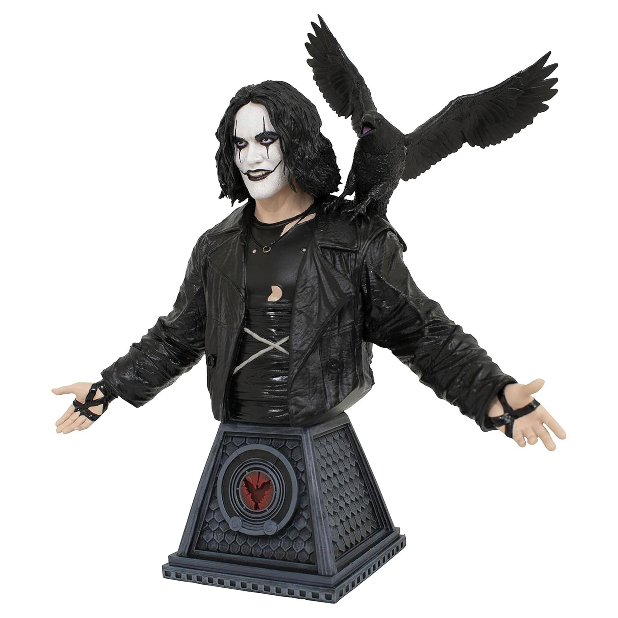 Alt View 10. Diamond Select Toys - The Crow Eric Draven 6 Inch Resin Bust - Black.