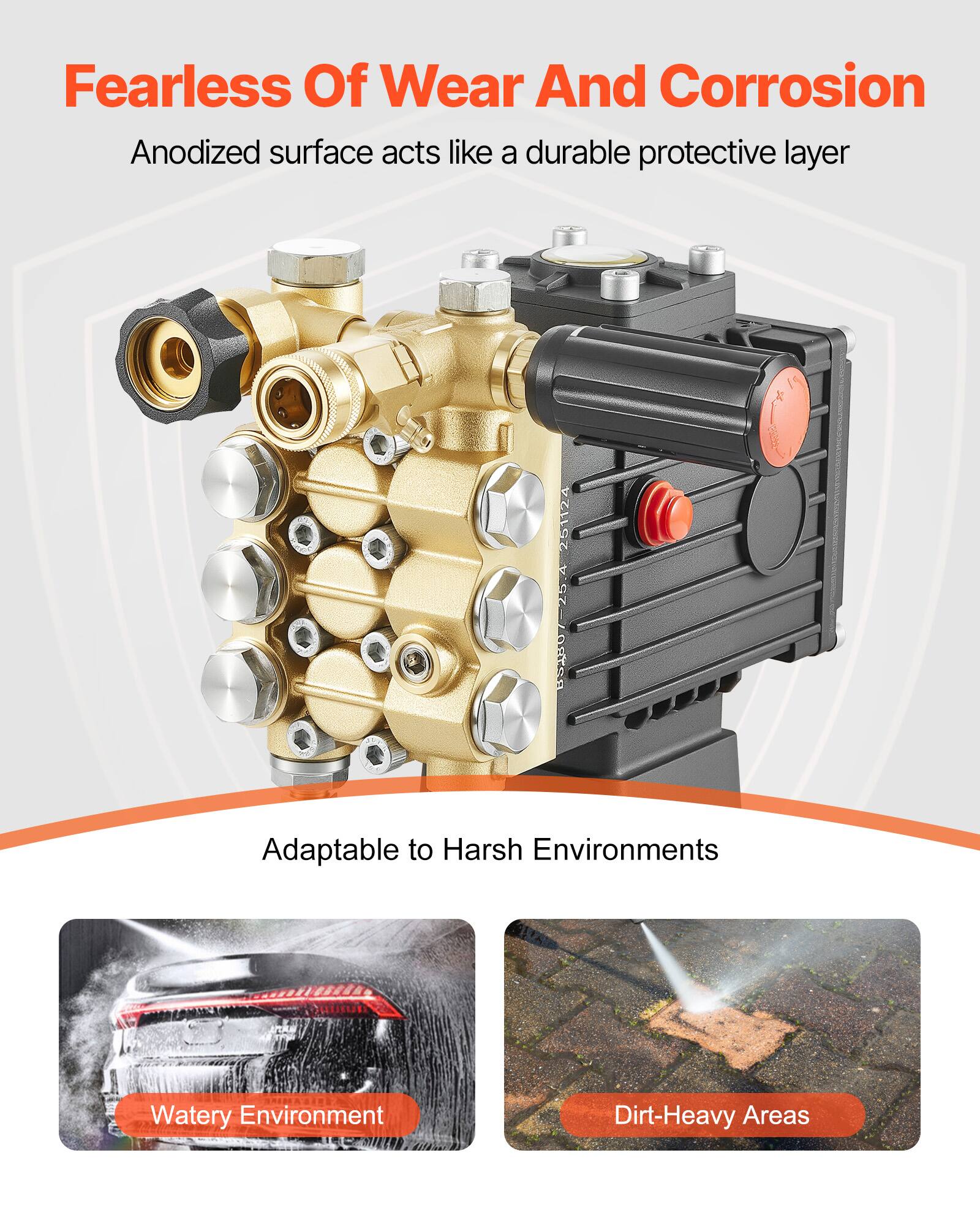 Fearless Of Wear And Corrosion  
Anodized surface acts like a durable protective layer  

Adaptable to Harsh Environments  
Watery Environment  
Dirt-Heavy Areas