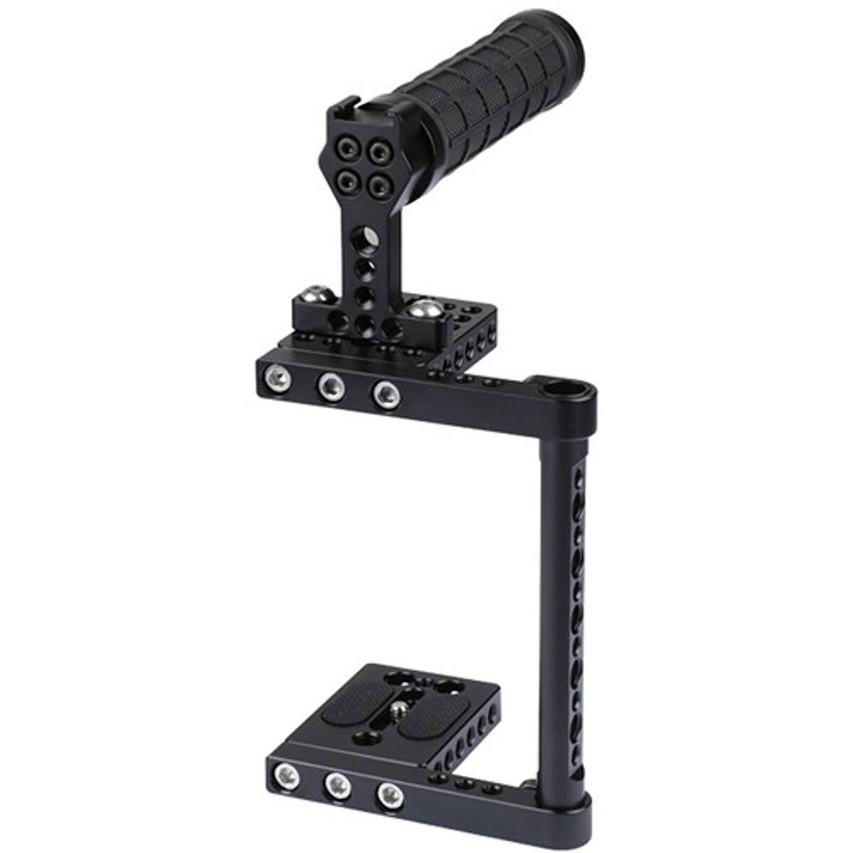 Alt View 1. CAMVATE - CAMVATE Universal Camera Cage with Rubber Top Handle for Select DSLR Cameras.