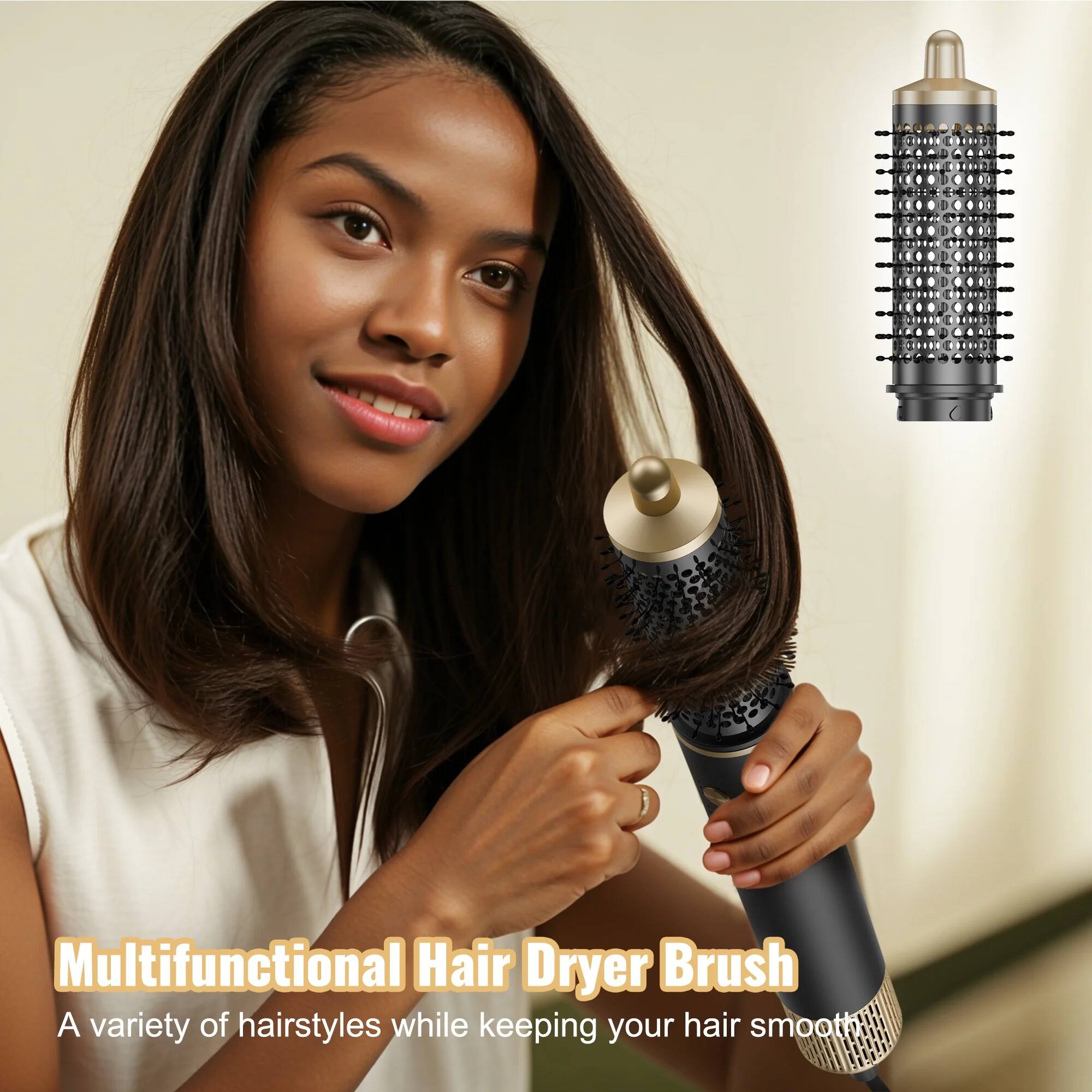 Multifunctional Hair Dryer Brush  
A variety of hairstyles while keeping your hair smooth