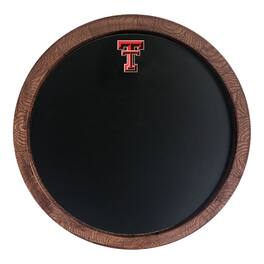 The Fan-Brand - Texas Tech Red Raiders 20.25'' Round Chalkboard Faux Barrel Top Sign - Multicolor