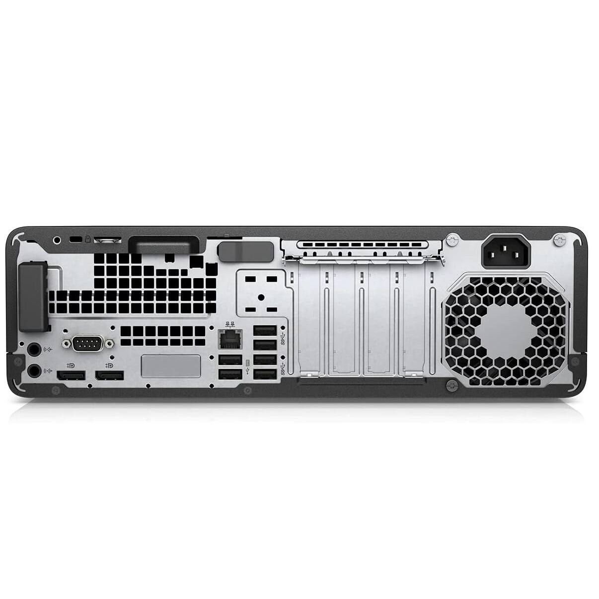 Back. HP - HP EliteDesk 800 G4 SFF Desktop PC, Intel Core i5-8500 up to 4.1GHz, 16GB DDR4 RAM, 128GB SSD, Windows 11 Pro - Black.
