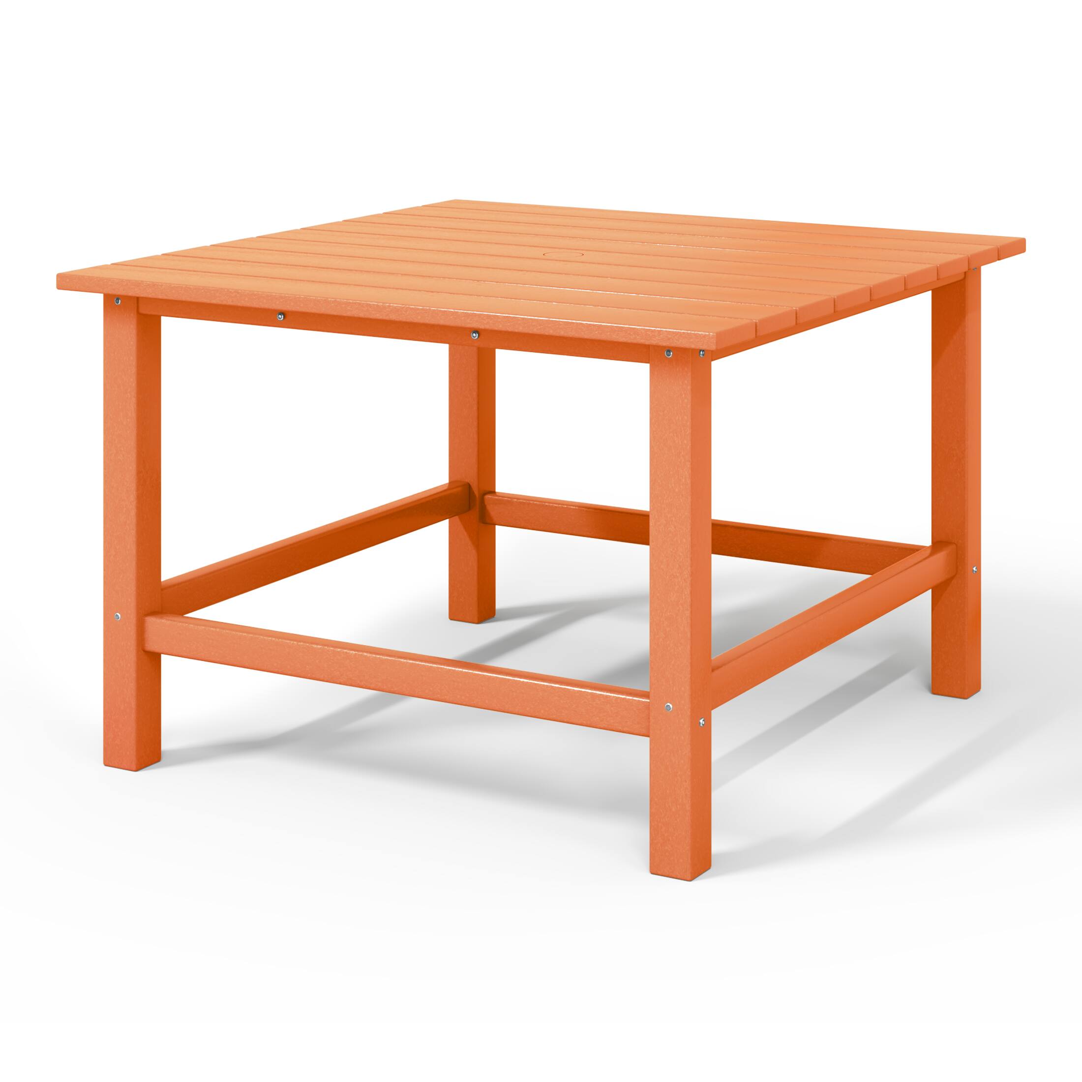 Back. WestinTrends - WestinTrends Malibu Kids Outdoor Patio Furniture HDPE 30" Wide Square Dining Table - Orange.