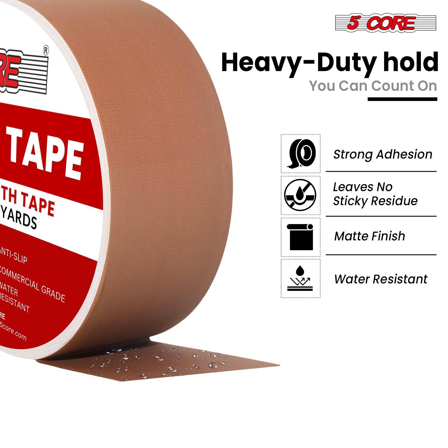**5 CORE Heavy-Duty hold You Can Count On**

- Strong Adhesion
- Leaves No Sticky Residue
- Matte Finish
- Water Resistant

**TAPE**
- 1/2 INCH TAPE
- 10 YARDS
- ANTI-SLIP
- COMMERCIAL GRADE
- WATER RESISTANT

Score.com