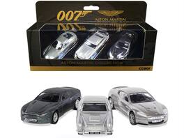 Aston Martin Collection "James Bond 007" Set of 3 Pieces Diecast Model Cars by Corgi - Multi