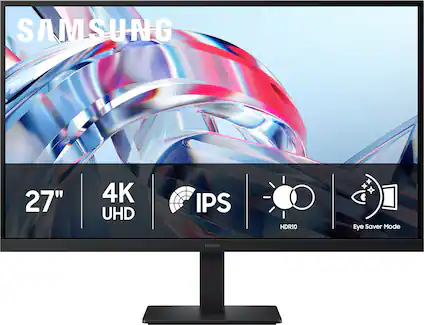 SAMSUNG 27" 4K UHD IPS HDR10 Eye Saver Mode