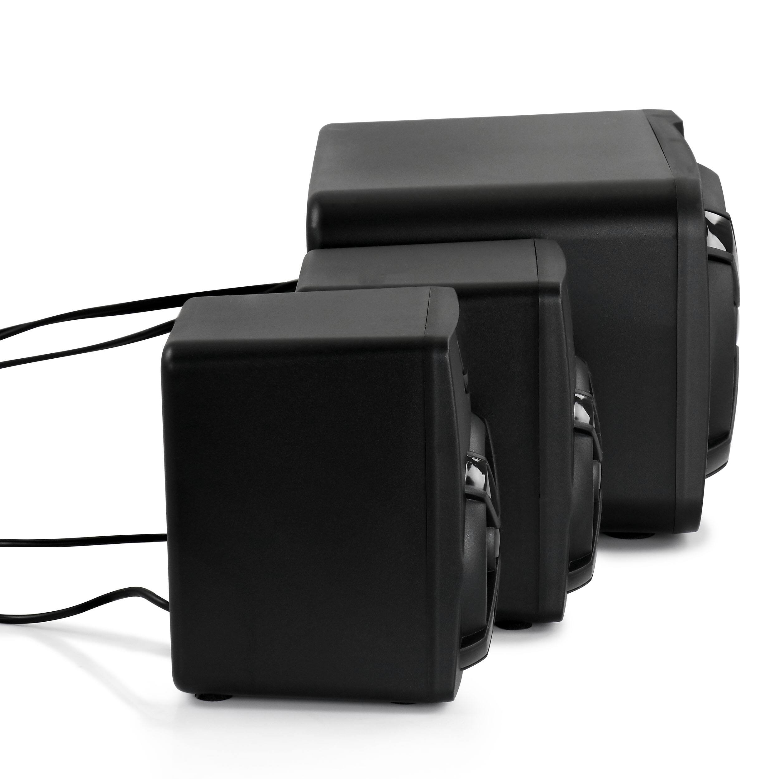 Left. beFree Sound - beFree Sound Color LED 2.1 Gaming Speaker System - Black.