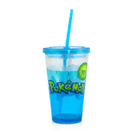 Pokémon - Pokemon Carnival Cup With Glitter and Confetti Featuring Squirtle 16oz - Blue