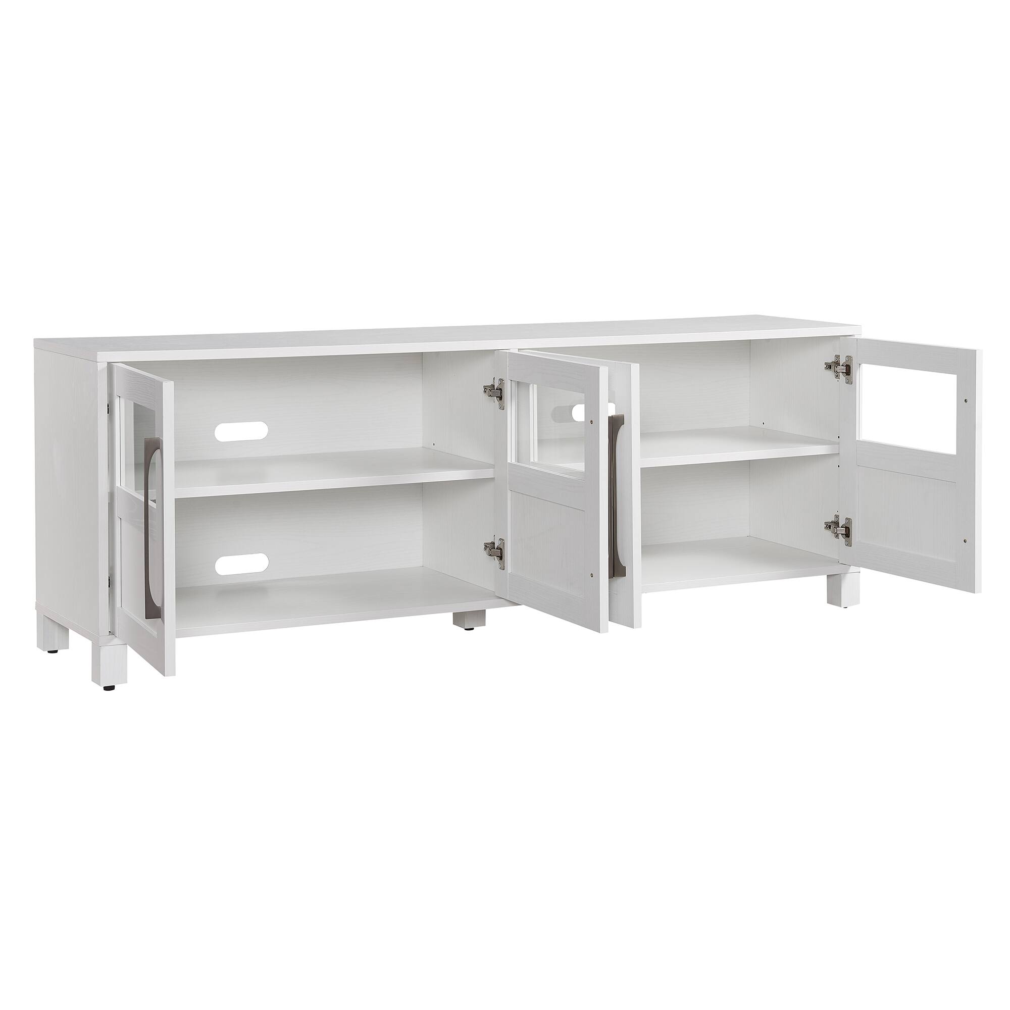 Alt View 15. Hudson&Canal - Holbrook TV Stand for Most TVs up to 75" - White.