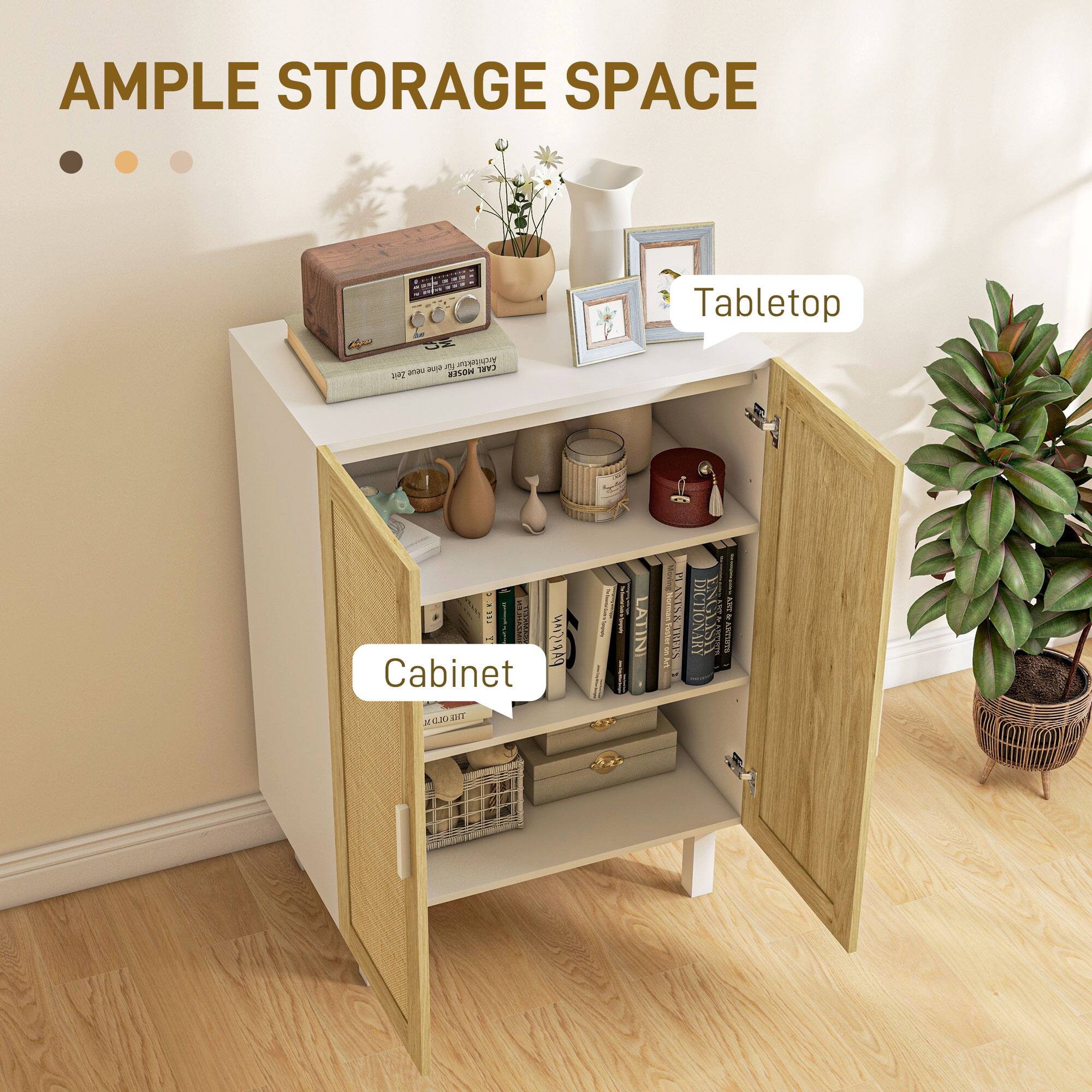 AMPLE STORAGE SPACE
Tabletop
Cabinet