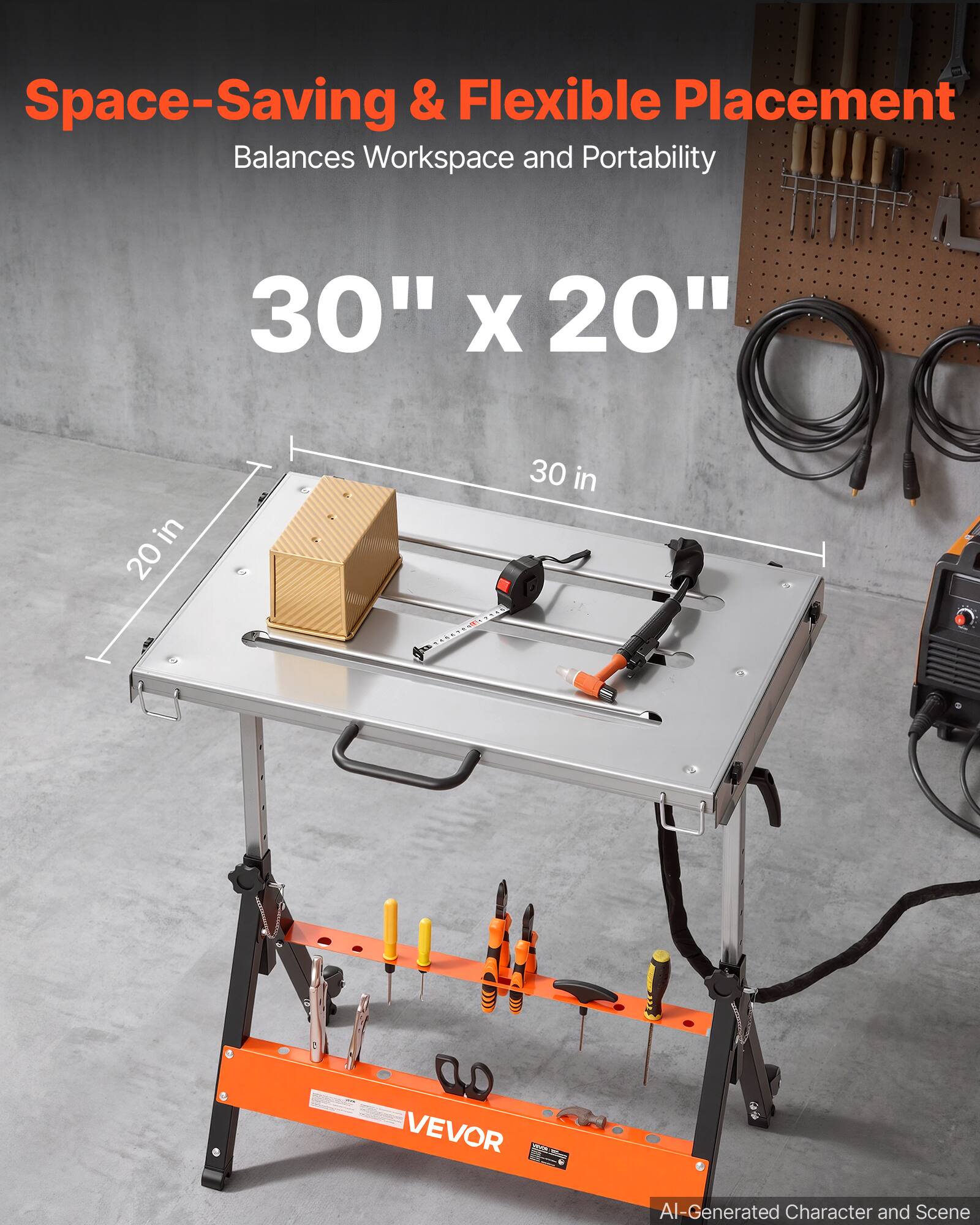 VEVOR Foldable Welding Table 30