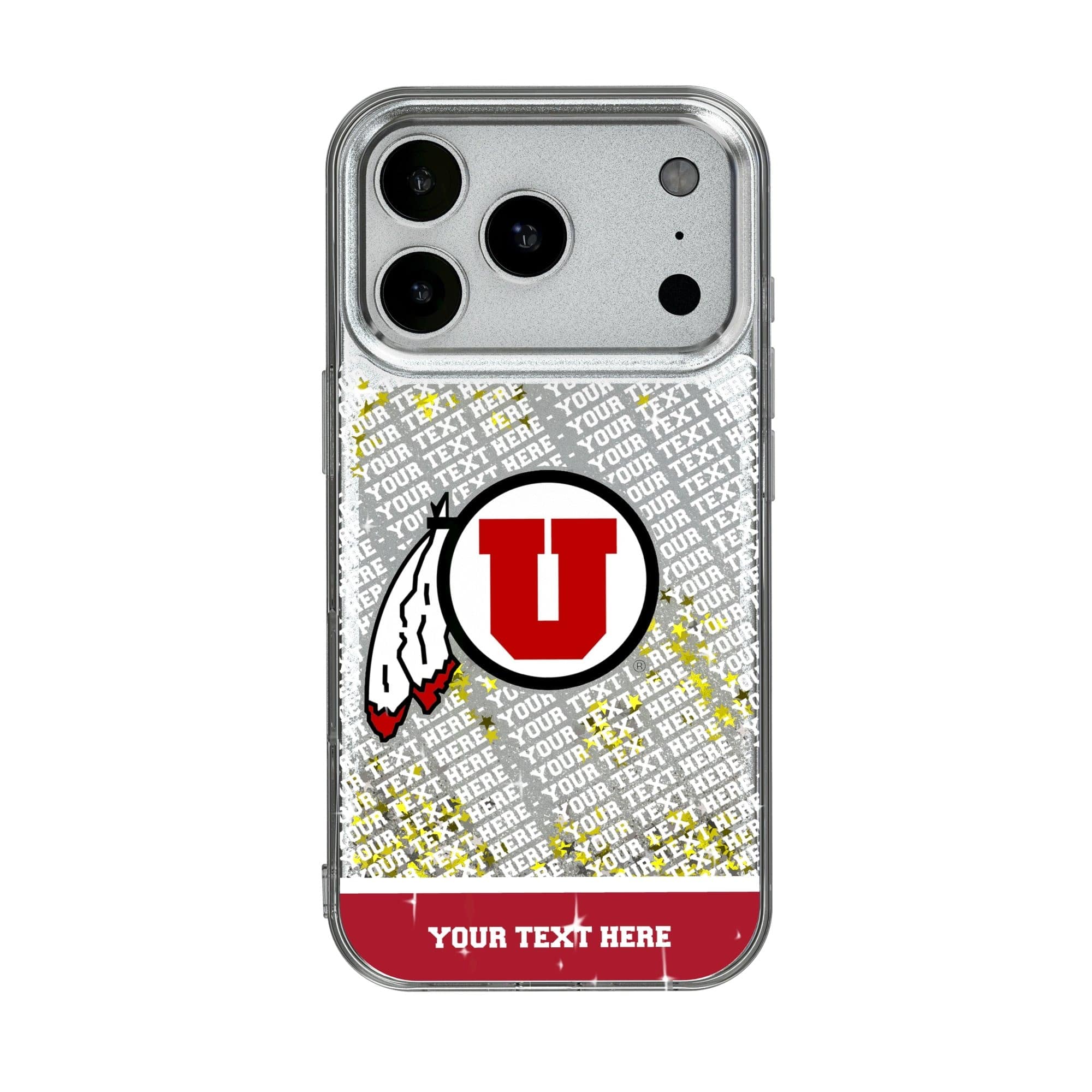 Keyscaper - NCAA - Utah Utes iPhone Endzone Personalized Glitter Case - 15 - Multicolor price history on PriceWatchPro