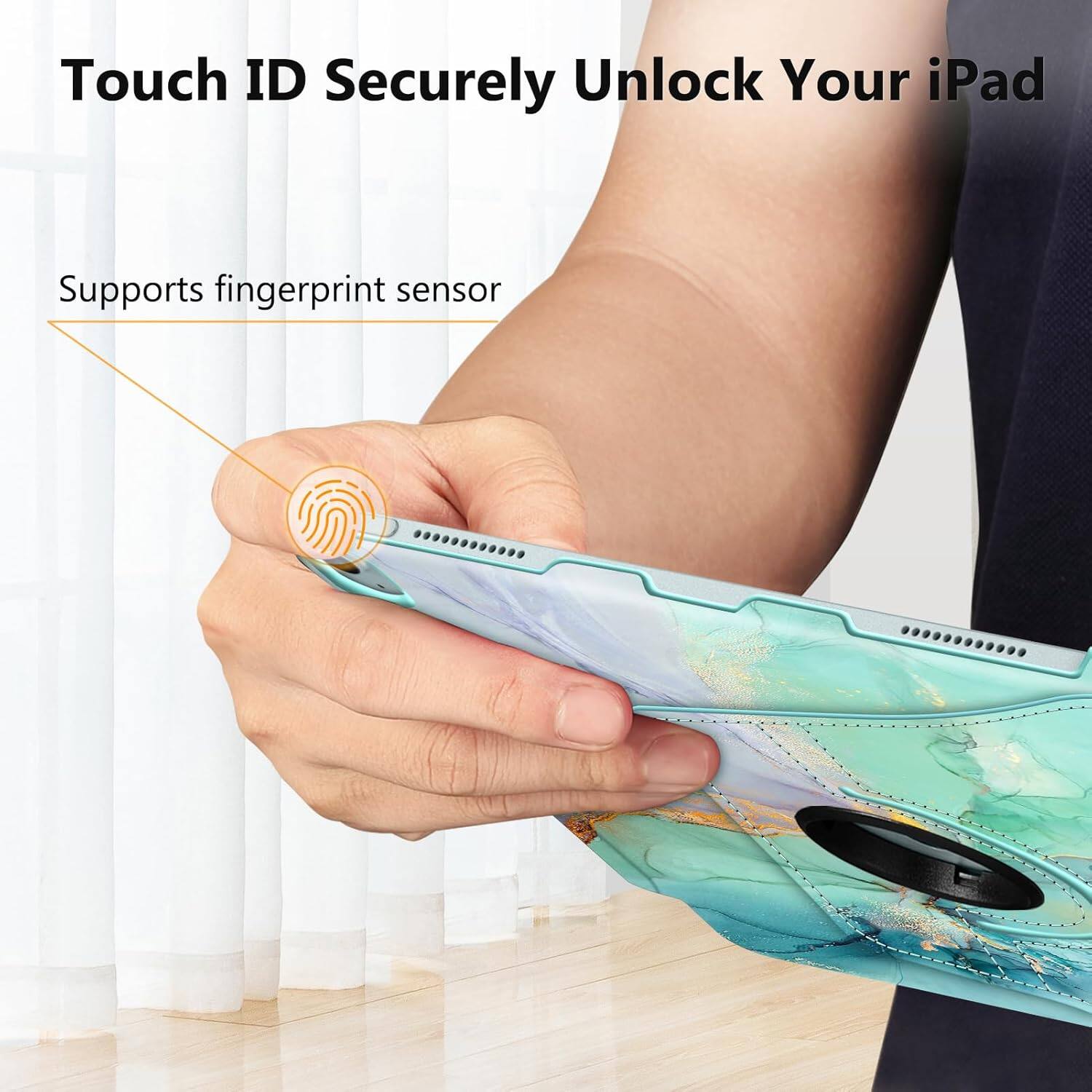 Touch ID Securely Unlock Your iPad  
Supports fingerprint sensor