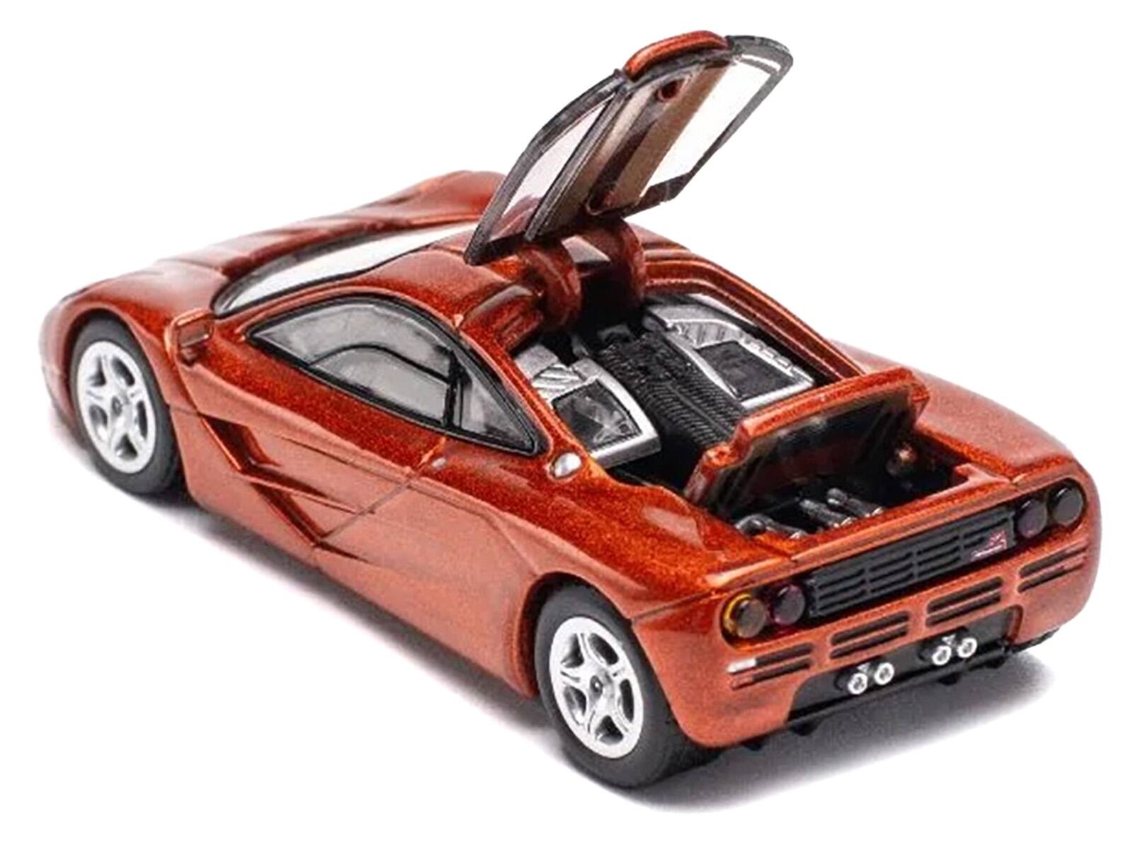 Back. Pop Race - McLaren F1 Orange Metallic 1/64 Diecast Model Car by Pop Race - Orange Metallic.