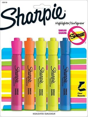 Sharpie Highlighter/Surligneur  
SMEAR GUARD  
Highlighter/Surligneur  
Chisel Biseau