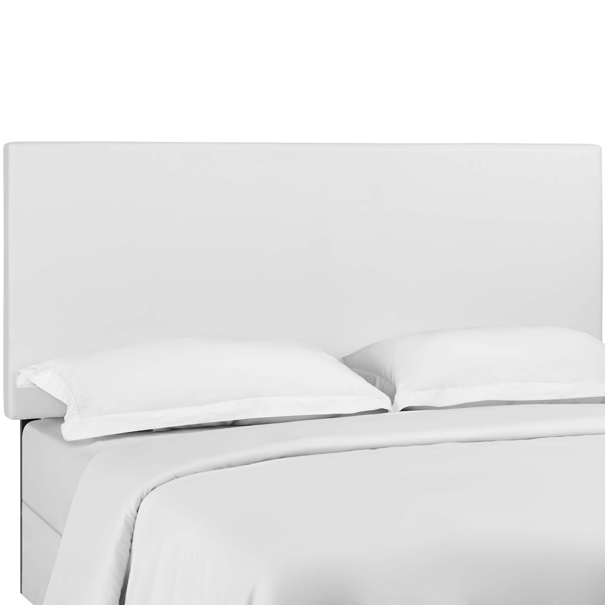 Front. Modway - Taylor Upholstered Faux Leather King and California King Headboard by Modway - White.