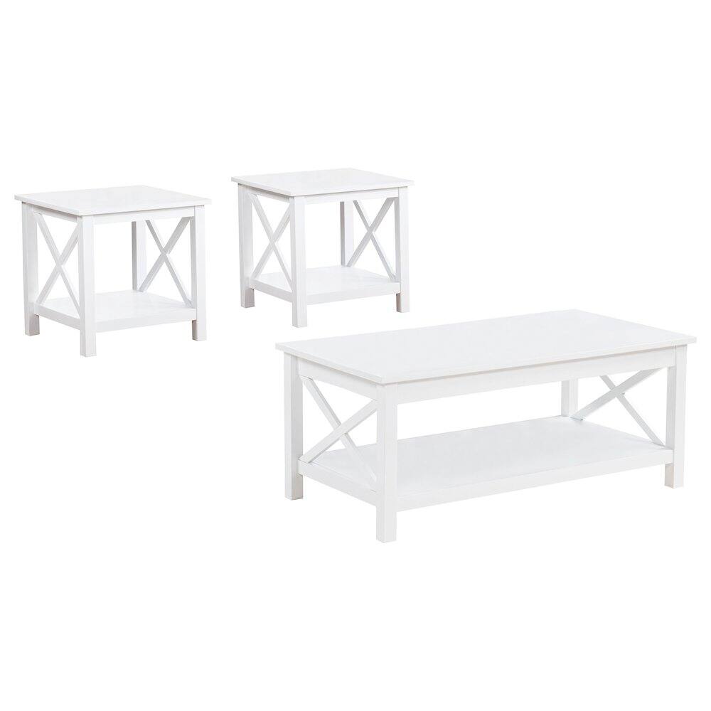 Front. Coaster Co. of America - Skyview 3-piece Rectangular Lift Top Coffee Table Set White - White.