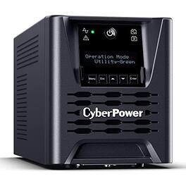 CyberPower - Smart App Sinewave 750VA Mini-tower UPS - Black