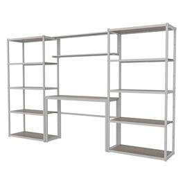 Fleximounts - Heavy-Duty Garage Storage & Workstation System, 119.8"W x 71.1"H x 15.7"D - White