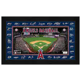 Highland Mint - Los Angeles Angels 12" x 20" 2026 Signature Field Photograph - Facsimile Signatures - Multicolor