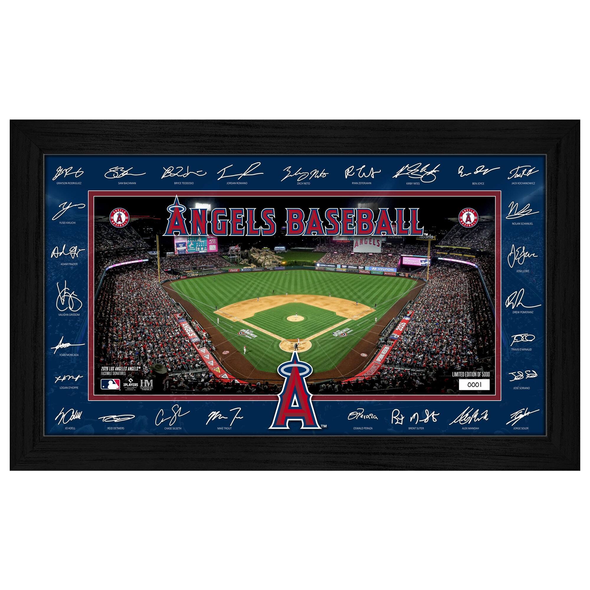 Los Angeles Angels 12" x 20" 2026 Signature Field Photograph - Facsimile Signatures