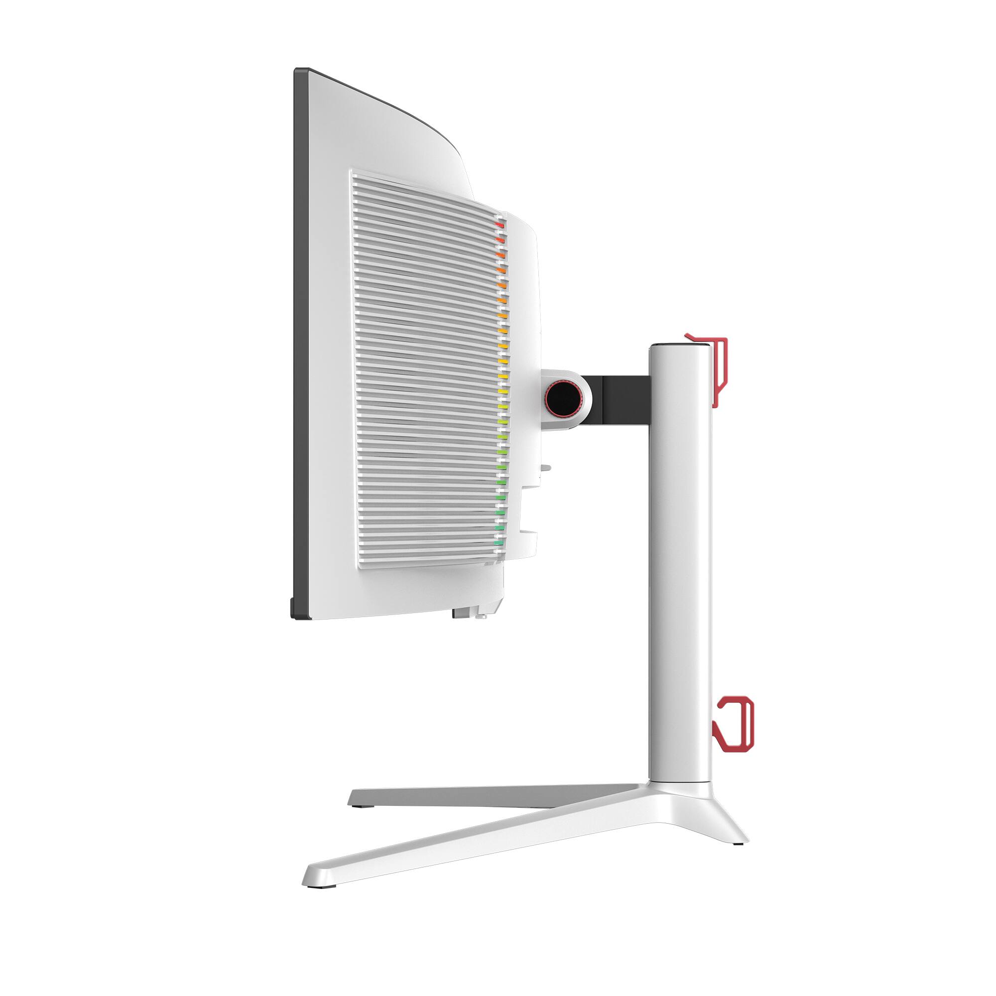 Left. Mobile Pixels - 49-In. 1800R OLED Curved Gaming Monitor - Black.